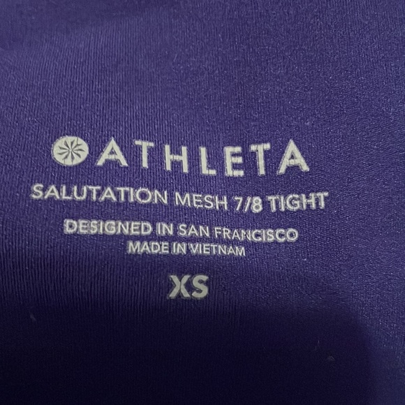 Athleta Salutation Mesh 7/8 Tight Legging - Picture 5 of 5